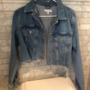 Topshop Cropped Denim Jacket